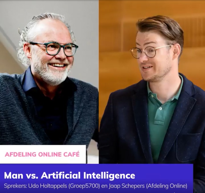 Afdeling Online Café: man vs. Artificial intelligence