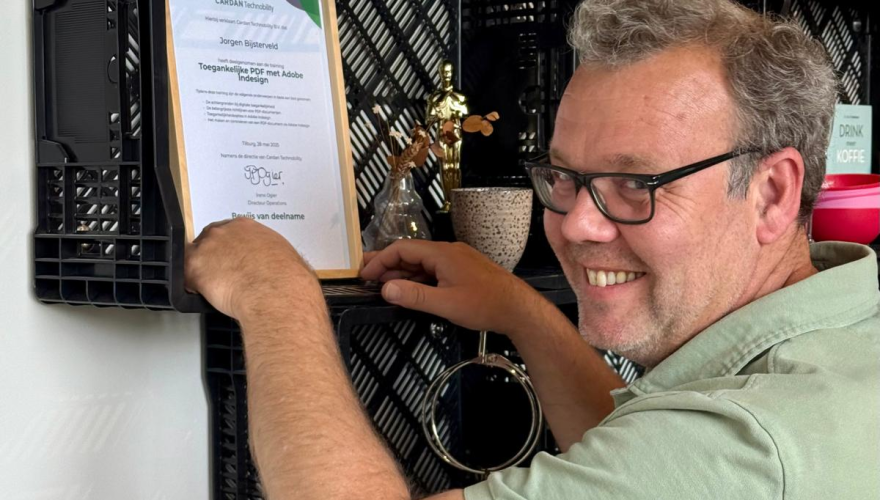 Jorgen behaalt diploma digitale toegankelijkheid Jorgen behaalt diploma digitale toegankelijkheid